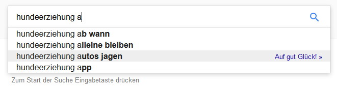 Google-Suggest-Suchvorschlaege