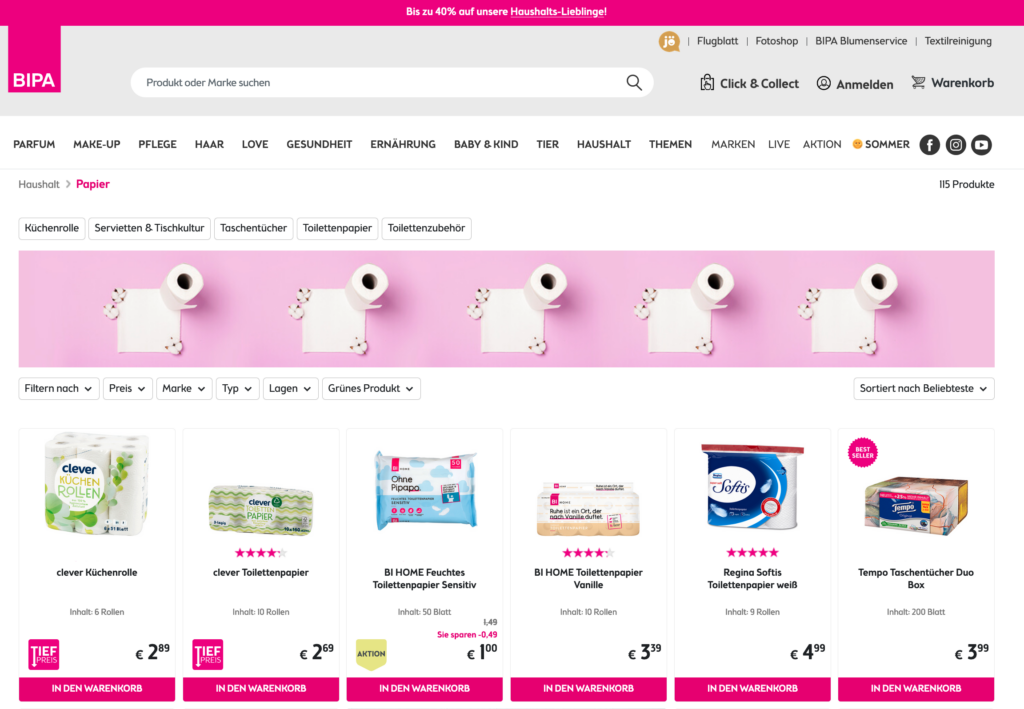 online-shop-design-warenkorb-kategorieseite-bipa
