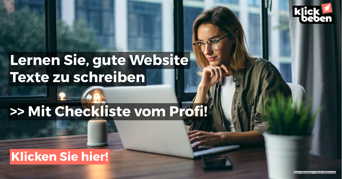 Website Texte schreiben lernen – mit Checkliste vom Profi - Webagentur