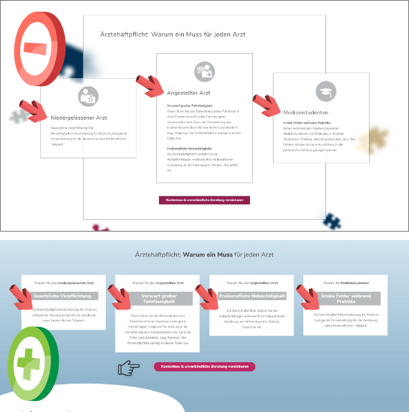 Höhere Benutzerfreundlichkeit: Webdesign-vorher-nachher