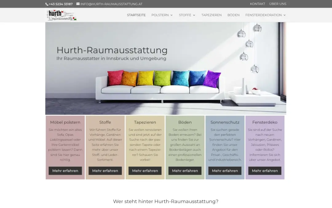 Referenzprojekt: Hurth Raumausstattung