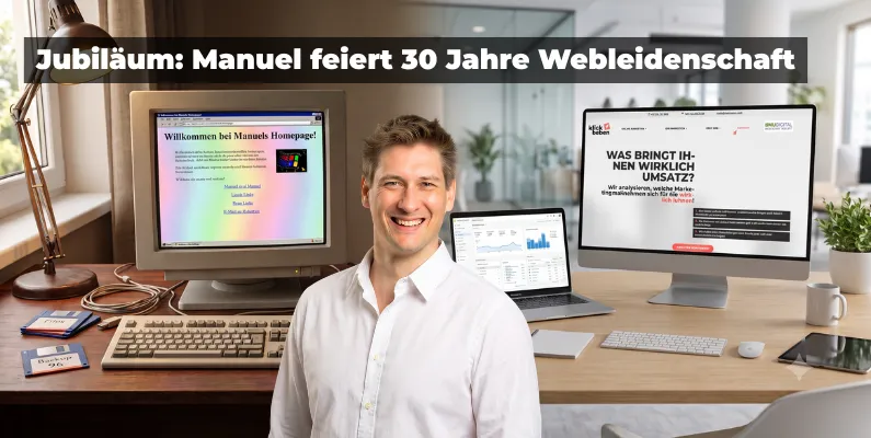 Jubiläum: Manuel feiert 30 Jahre Webleidenschaft