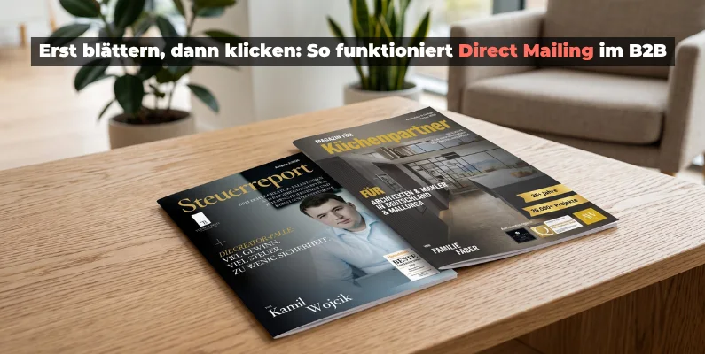 Blog-Beitragsbild Abbildung von zwei Direct Mailing Produkten von klickbeben® Blog-Beitragsbild Abbildung von zwei Direct Mailing Produkten von klickbeben®
